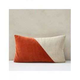 Funda cojín West Elm Linen Velvet Corners