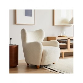 Sillón Jodie Wing estilo trendy de madera