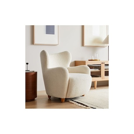 Sillón Jodie Wing estilo trendy de madera