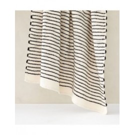 Frazada tejido jersey Soft Corded a rayas