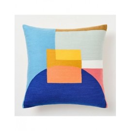 Funda cojín West Elm Crewel Half Moon