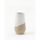 Florero Half Dipped Stoneware Flaco