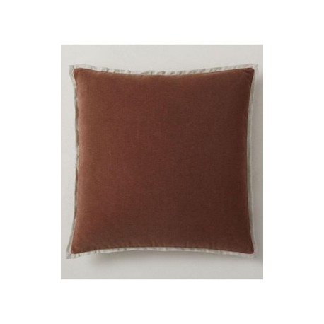 Funda cojín West Elm Classic Velvet Burnt Umber