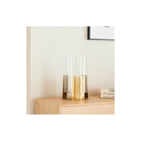 Portavela Rudy Sculptural de acero inoxidable