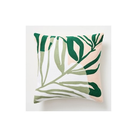 Funda cojín West Elm Crewel Palm