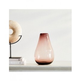 Florero Pure Recycled Raindrop de vidrio