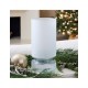 Portavela Fraser Frosted de vidrio
