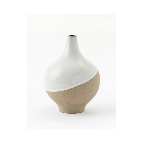 Florero Half Dipped Stoneware