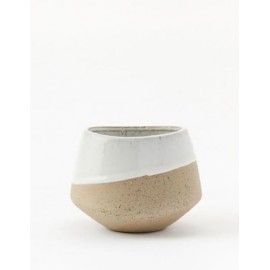 Florero Half Dipped Stoneware Bowl
