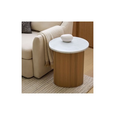 Mesa lateral Ellington de madera
