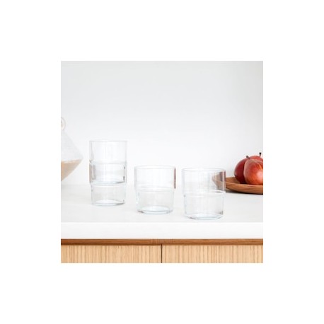 Vaso Doble Old Fashion Essential Stacking de vidrio