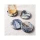 Set de portavasos Marble de mármol 4 piezas