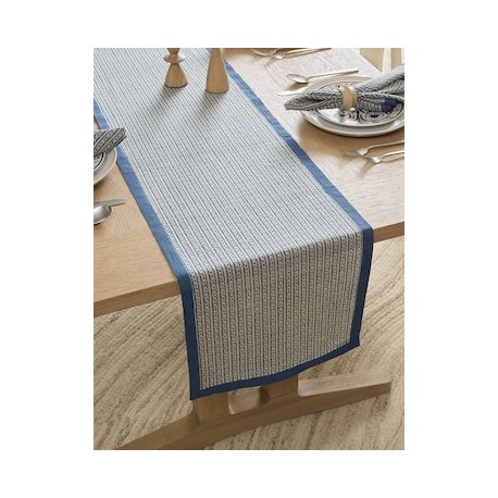 Camino mesa rectangular de lino Marlowe