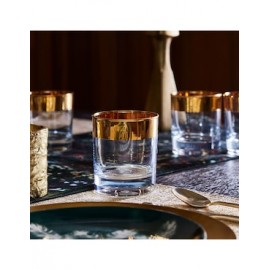 Set de vasos doble old fashion Bijou de vidrio con 4 piezas