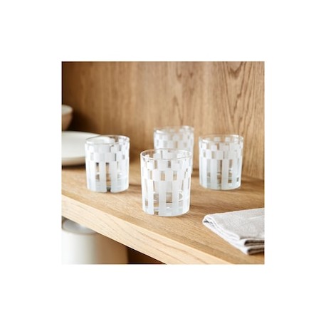 Vaso doble old fashion Jora Etched de vidrio