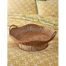 Charola ornamental Rhode de mimbre