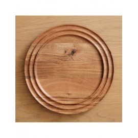 Plato base Grooved de madera