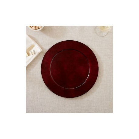 Plato base Lacquer Charger de madera