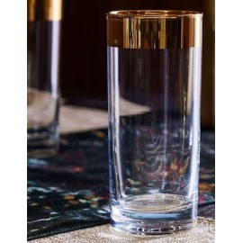 Vaso largo de vidrio con 1 pieza