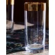Vaso largo de vidrio con 1 pieza