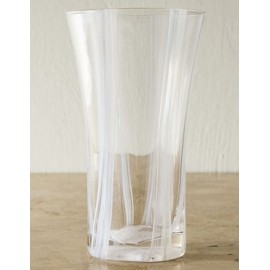 Vaso largo Caning de vidrio