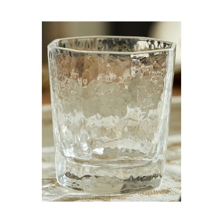 Vaso Dof Hammered de vidrio