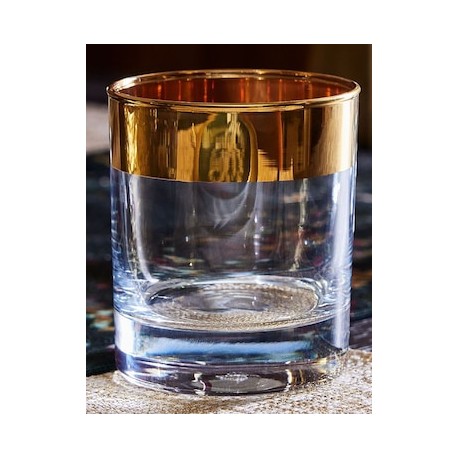 Vaso old fashion de vidrio