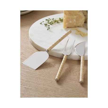 Set de cuchillos para quesos Rattan 3 piezas