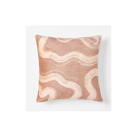 Funda cojín West Elm Velvet Brushstroke