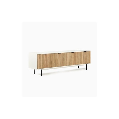 Consola Quinn Media de madera