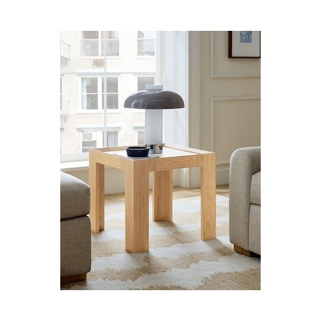 Mesa lateral Bradley de madera roble