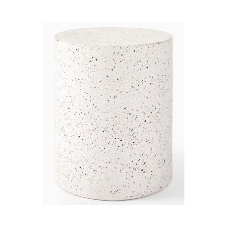 Mesa auxiliar Terrazzo Drum de piedra
