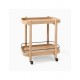 Carro de bar Hargrove madera de roble