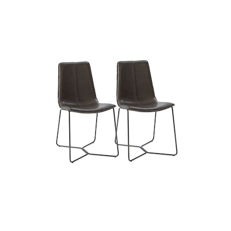 Set de 2 sillas Slope de metal