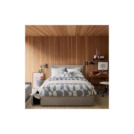 Cama Emmett Grid de madera de pino