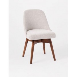 Silla Mid-Century de terciopelo