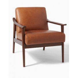 Sillón Midcentury estilo clásico renovado de madera