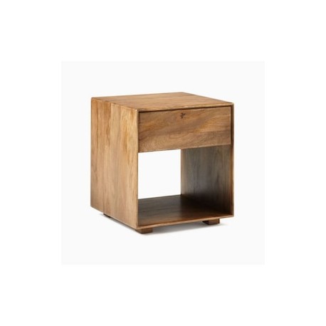 Mesa lateral West Elm Anton de madera mango