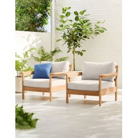 Sillón Outdoor estilo contemporáneo de madera